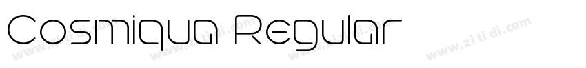 Cosmiqua Regular字体转换